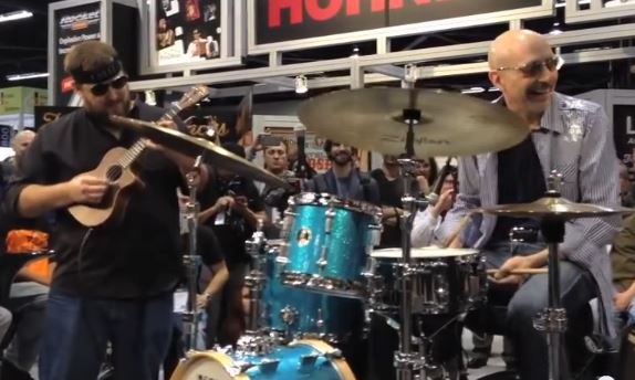 NAMM 2014 Steve Smith Journey Jam!.JPG